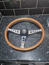 Vintage original wooden Triumph Steering Wheel .