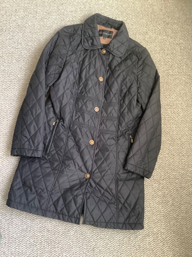 Black lightweight quilted - , coat