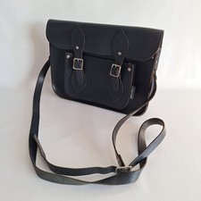 Zatchels Small Navy Leather Satchel - Overall Good Condition
