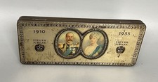 COMMEMORATIVE ROWNTREE & CO LTD TIN KING GEORGE V SILVER JUBILEE 1910-1935