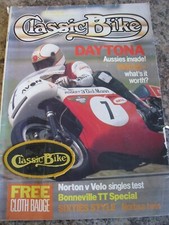CLASSIC BIKE MAY 1989 CLOTH