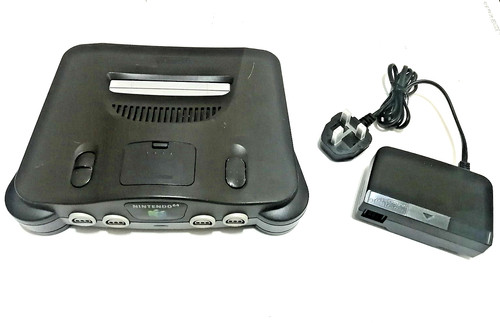 Nintendo n64 grey console - 64, +