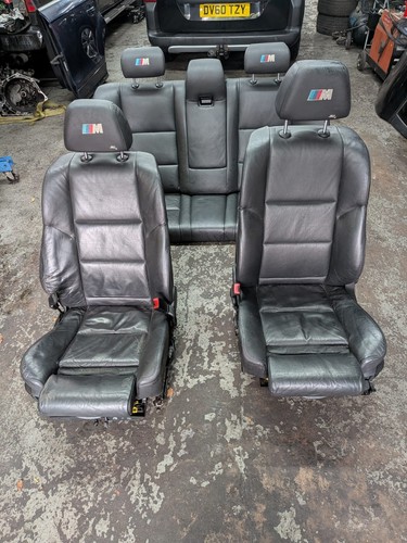 Bmw e60 black leather seats - bmw,