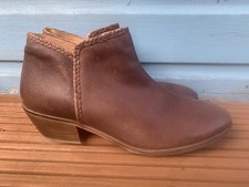 Brown Leather fat Face Ankle