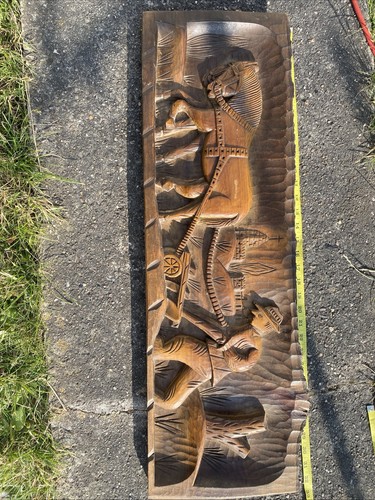 Hand carved wooden - wooden, farmer