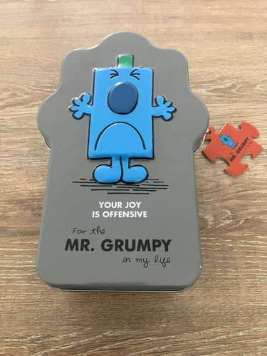 Grumpy sealed jigsaw tin - sealed,