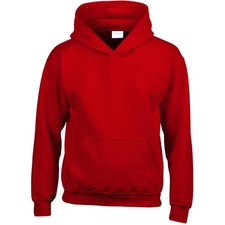 Heavy Blend Hooded Sweatshirt Mens Classic Plain Kids Boys Girls Pullover Hoodie