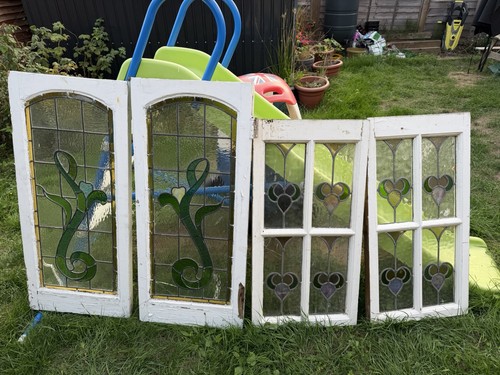 Antique victorian leaded - victorian,