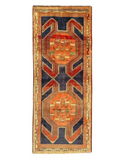 VINTAGE TRIBAL KAZAK RUG HAND