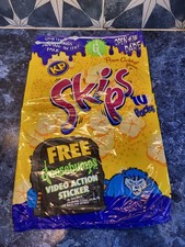 Rare Vintage KP Skips Crisps Goosebumps Promo Advertising Empty 10 Packet 1998
