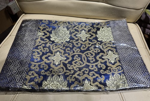 Set silk brocade cobalt - silk,