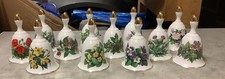 Danbury Mint  Collection  Bells  X 12 Royal Botanic Gardens Wildflower