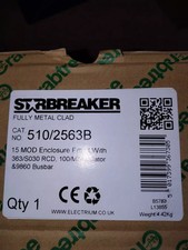 Crabtree Starbreaker Split Load Metal Consumer Unit 510/2563B Band New, boxed