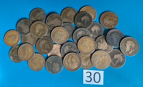 Bulk pennies old english - old,