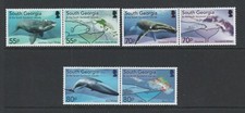 South Georgia 2021 Ecosystem Whales set SG 777-782 Mnh.