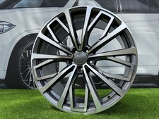 4X R20 Inch 5X112 Audi A6 S Line Style Grey Polished Wheels: Fits For A4, A8