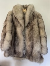 Genuine vintage blue - blue, fur