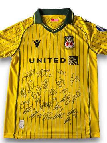 Signed wrexham afc shirt 23 - by,