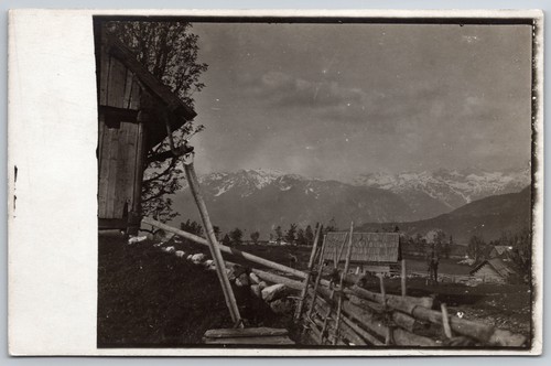 Rppc postcard alpine mountain - rppc,