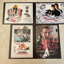 James Bond Advertising Cards X 4