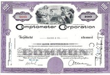 Comptometer Corporation, Illinois, 1961 (100 Shares) Bache & Co
