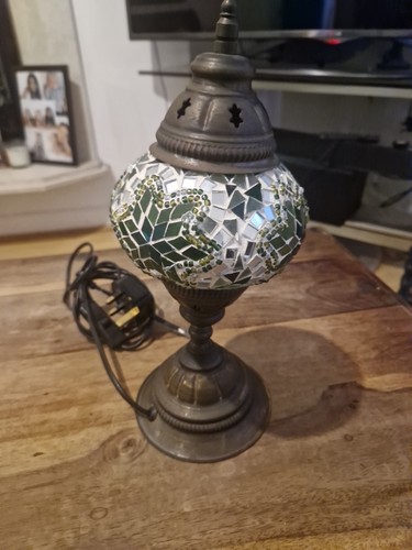 Mosaic table lamp - table, turkish