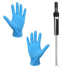 Car Brake Measuring Tool Kit 5.31x0.27in Brake Pad Thickness Gauge with Scale