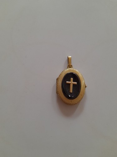 Vintage gold tone picture - gold-tone,