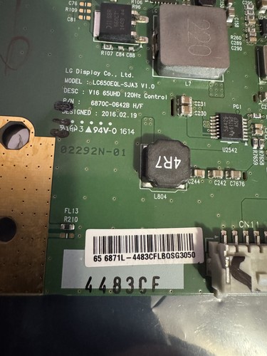 Sony 65xd7505 con - sony, board