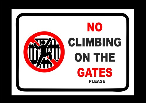 Climbing the gates - climbing,