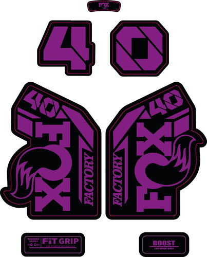 Fox factory forks decals - fox,