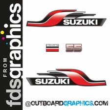 Suzuki DT55 55hp 2 stroke (1997) outboard engine decals/sticker kit