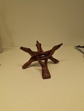 Wooden Interlocking Carving Figure Intertwined Art Pedestal Stand - CD1