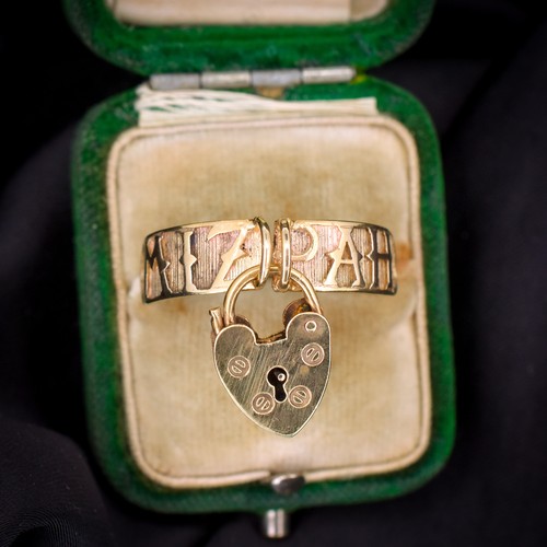 Vintage heart padlock drop - vintage,