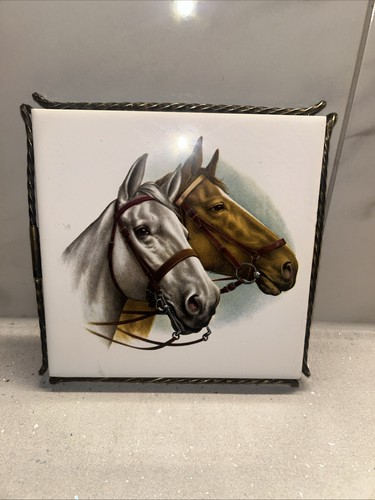 Vintage horse tile kervit - vintage, by