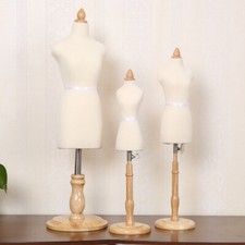 1/2 1/3 1/4 Mini Female Mannequins Tailor Dummy Dressmaker Display Dollhouse