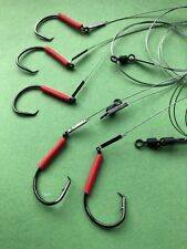 5 X SINGLE PHOXINUS CIRCLE HOOK PIKE TRACES WIRE RIGS  CHOICE OF 5 HOOK SIZES