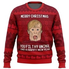 Home alone ugly christmas - alone,