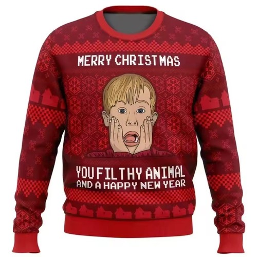 Home alone ugly christmas - alone,