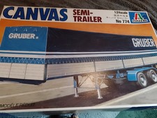 ITALERI 1/24  WIDESPREAD TANDEM- AXLE TILT TRAILER MODEL KIT.  FOR 1/24 TRUCK