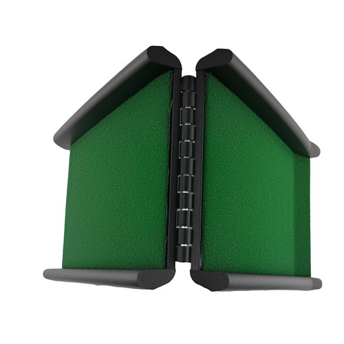 Secure fold grass dog ramp - bi-fold,