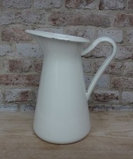 Ikea white enamel jug pitcher - enamel,