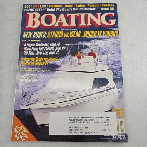 Boating magazine october 2000 - october,