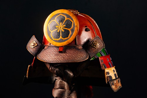 Genuine antique samurai helmet - genuine,