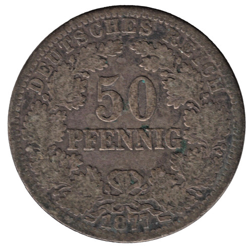 1877 german empire 50 - german, –