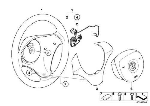 Bmw genuine steering wheel - genuine,