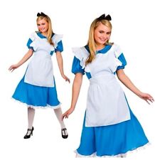 Adult STORYBOOK ALICE IN WONDERLAND Fancy Dress Ladies Book Costume UK Size 6-28