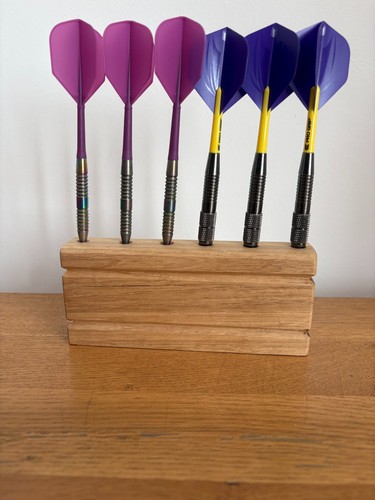 Hand made oak darts holder - oak,