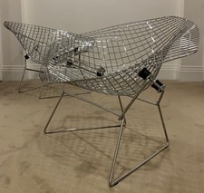 x2 Superb Genuine Knoll Studio Bertoia Large Diamond Wire Chairs Only rrp £3400+