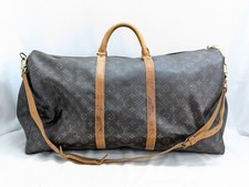 LOUIS VUITTON Monogram Keepall Bandouliere 60 Boston Bag Brown M41412 Auth